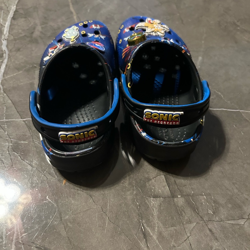 CROCS Kids Sonic Blue Slippers